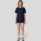 Relaxed Fit Crew Neck T-Shirt with Short Sleeves and Soft Stretch Fabric for Everyday Comfort