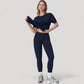 Relaxed Fit Crew Neck T-Shirt with Short Sleeves and Soft Stretch Fabric for Everyday Comfort
