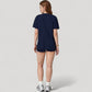 Relaxed Fit Crew Neck T-Shirt with Short Sleeves and Soft Stretch Fabric for Everyday Comfort