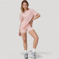 Relaxed Fit Crew Neck T-Shirt with Short Sleeves and Soft Stretch Fabric for Everyday Comfort