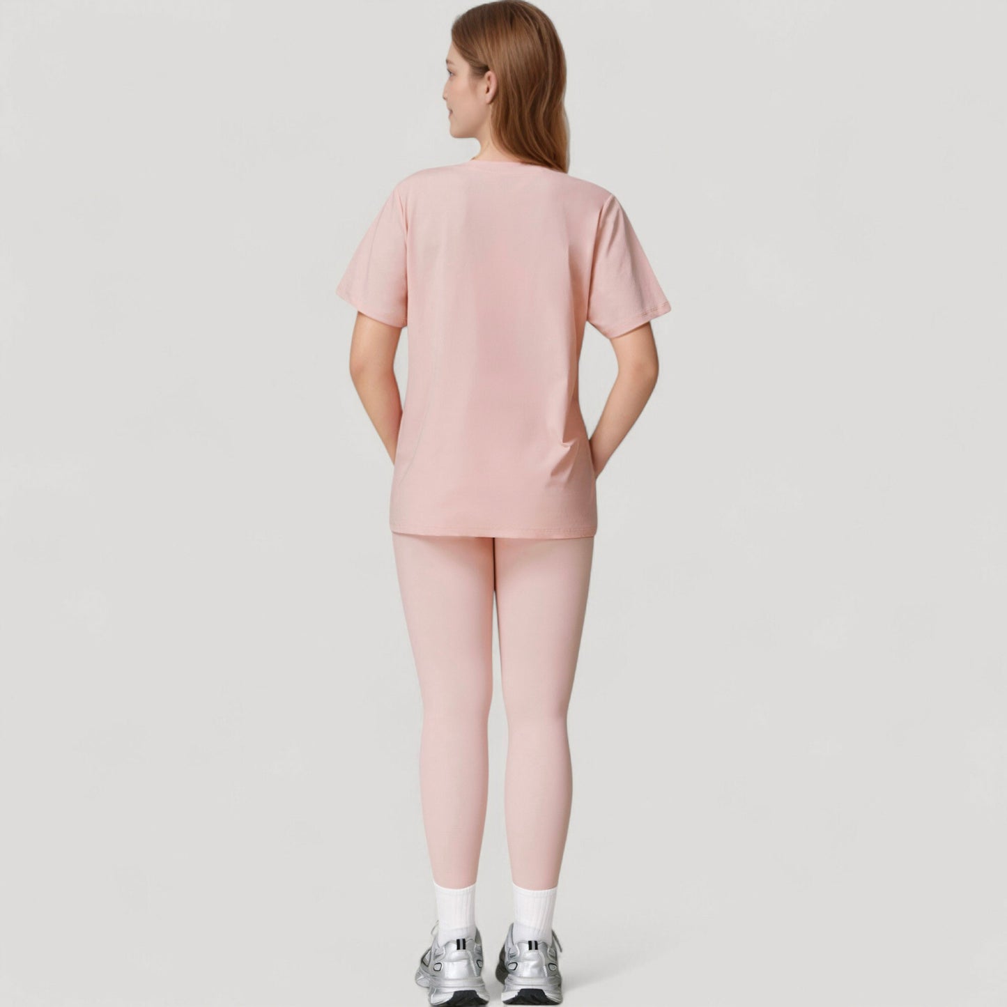 Relaxed Fit Crew Neck T-Shirt with Short Sleeves and Soft Stretch Fabric for Everyday Comfort