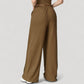 Wide Leg Lounge Pants with Drawstring Waist and Relaxed Fit for All-Day Comfort