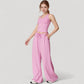 Wide Leg Lounge Pants with Drawstring Waist and Relaxed Fit for All-Day Comfort