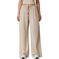 Wide Leg Lounge Pants with Drawstring Waist and Relaxed Fit for All-Day Comfort