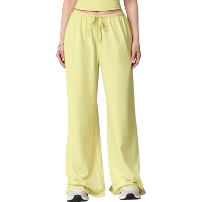 Wide Leg Lounge Pants with Drawstring Waist and Relaxed Fit for All-Day Comfort