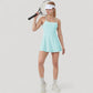 Activewear Tennis Dress with Spaghetti Straps and A-Line Skirt Design