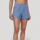 High Waist Performance Shorts with Wide Waistband and Side Pockets for Active Comfort