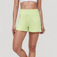 High Waist Performance Shorts with Wide Waistband and Side Pockets for Active Comfort