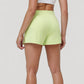 High Waist Performance Shorts with Wide Waistband and Side Pockets for Active Comfort