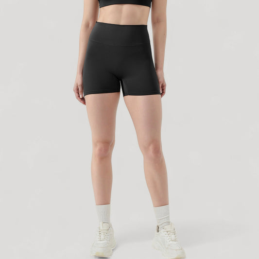 High Waist Seamless Active Shorts with Smooth Finish and Body-Hugging Stretch Fit