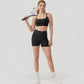 High Waist Seamless Active Shorts with Smooth Finish and Body-Hugging Stretch Fit