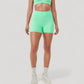 High Waist Seamless Active Shorts with Smooth Finish and Body-Hugging Stretch Fit