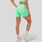 High Waist Seamless Active Shorts with Smooth Finish and Body-Hugging Stretch Fit
