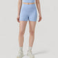 High Waist Seamless Active Shorts with Smooth Finish and Body-Hugging Stretch Fit
