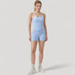 High Waist Seamless Active Shorts with Smooth Finish and Body-Hugging Stretch Fit