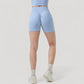 High Waist Seamless Active Shorts with Smooth Finish and Body-Hugging Stretch Fit
