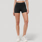 High Waist Workout Shorts with Side Pockets and Seam-Contoured Fit for Flexible Movement