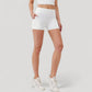 High Waist Workout Shorts with Side Pockets and Seam-Contoured Fit for Flexible Movement