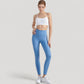 Spaghetti Strap Scoop Neck Sports Bra Top with Lightweight Stretch Fabric