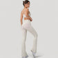 Seamless Scoop Neck Sports Bra with Thin Adjustable Straps and Soft Stretch Fabric