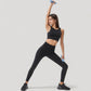 High Neck Longline Sports Bra with Wide Straps and Keyhole Back for Stylish Medium Support