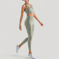 Strappy V Neck Sports Bra Top with Wide Shoulder Bands and Soft Stretch Fabric