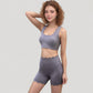 Scalloped Edge Sports Bra Top with Wide Straps and Soft Stretch Fabric