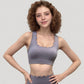 Scalloped Edge Sports Bra Top with Wide Straps and Soft Stretch Fabric