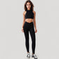High Neck Scallop Edge Sports Bra with Sleeveless Cut and Stylish Back Detailing for Light Activity