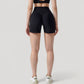 High Waist Compression Athletic Shorts with Supportive Stretch Fit and Streamlined Seams