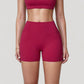 High Waist Compression Athletic Shorts with Supportive Stretch Fit and Streamlined Seams