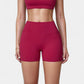 High Waist Compression Athletic Shorts with Supportive Stretch Fit and Streamlined Seams