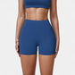 High Waist Compression Athletic Shorts with Supportive Stretch Fit and Streamlined Seams