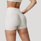 High Waist Compression Athletic Shorts with Supportive Stretch Fit and Streamlined Seams