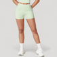 High Waist Athletic Shorts with Stretch Fabric and Contour Fit Waistband