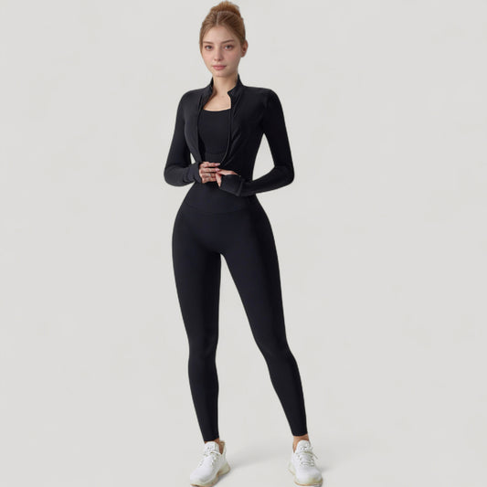 High Waist Compression Leggings with Seamless Fit and Sculpting Stretch Fabric