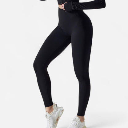High Waist Compression Leggings with Seamless Fit and Sculpting Stretch Fabric