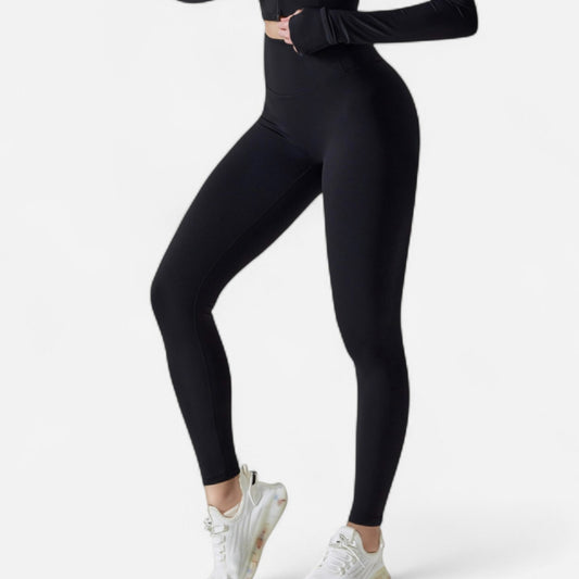 High Waist Compression Leggings with Seamless Fit and Sculpting Stretch Fabric