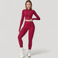 High Waist Compression Leggings with Seamless Fit and Sculpting Stretch Fabric