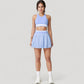 Pleated Tennis Skirt with Built-In Shorts and Side Pocket for Sporty Style and Functional Movement