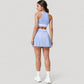 Pleated Tennis Skirt with Built-In Shorts and Side Pocket for Sporty Style and Functional Movement