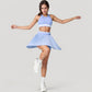 Pleated Tennis Skirt with Built-In Shorts and Side Pocket for Sporty Style and Functional Movement
