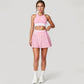 Pleated Tennis Skirt with Built-In Shorts and Side Pocket for Sporty Style and Functional Movement