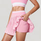 Pleated Tennis Skirt with Built-In Shorts and Side Pocket for Sporty Style and Functional Movement