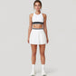 Pleated Tennis Skirt with Built-In Shorts and Side Pocket for Sporty Style and Functional Movement