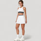 Pleated Tennis Skirt with Built-In Shorts and Side Pocket for Sporty Style and Functional Movement
