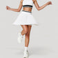 Pleated Tennis Skirt with Built-In Shorts and Side Pocket for Sporty Style and Functional Movement