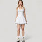 Tulle Mini Skirt with Soft Lining and Layered Ruffle Hem for a Whimsical Ballet-Inspired Look