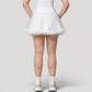 Tulle Mini Skirt with Soft Lining and Layered Ruffle Hem for a Whimsical Ballet-Inspired Look
