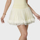 Tulle Mini Skirt with Soft Lining and Layered Ruffle Hem for a Whimsical Ballet-Inspired Look